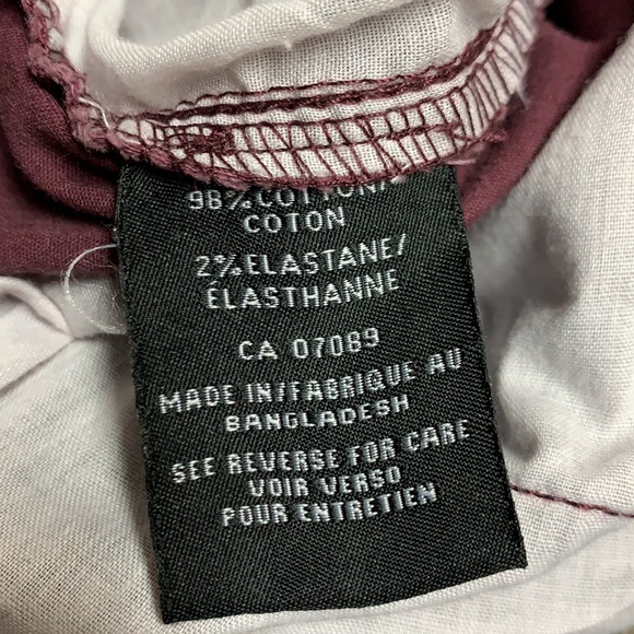 Men’s burgundy elastic waist paints xl  from split - Picture 13 of 17